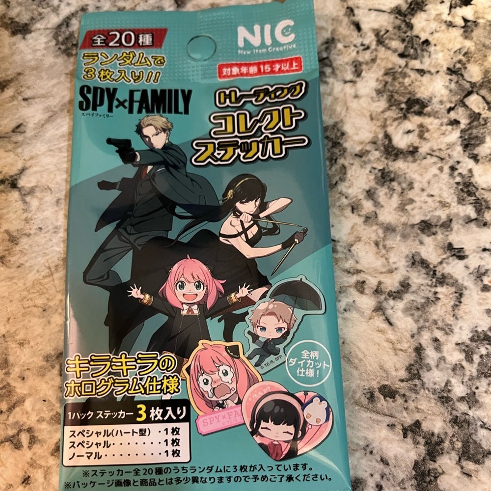 🔥🌟3/$15 Spy x Family Trading Collect Sticker 3 stickers from Japan